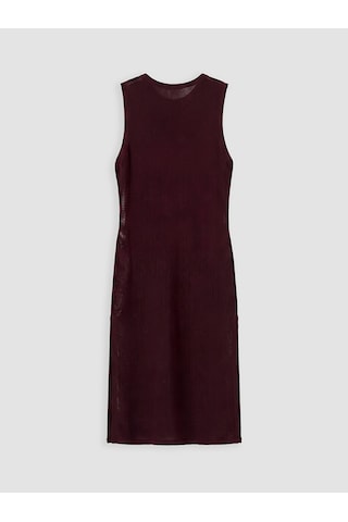 Lcw Dream Bordo Fileli Dantelli Plaj Elbisesi