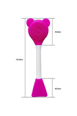 Parçalı Ayı Silikon Yüz Maskesi Temizleme Fırçası