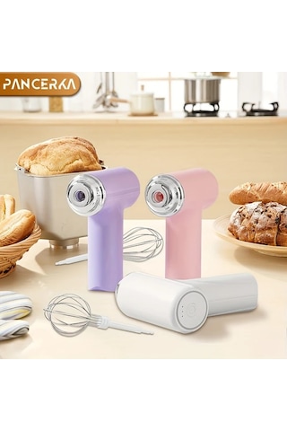 Elmpaly Pancerka Şarj Edilebilir Kablosuz El Mikseri Beyaz Diğer