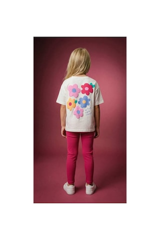 Poala Kids Çiçekli Tayt Takım Çok Renkli