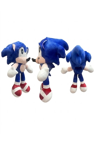 Sonik Boom 40 Cm Büyük Boy Kirpi Sonic Figür Peluş Oyuncak Mavi