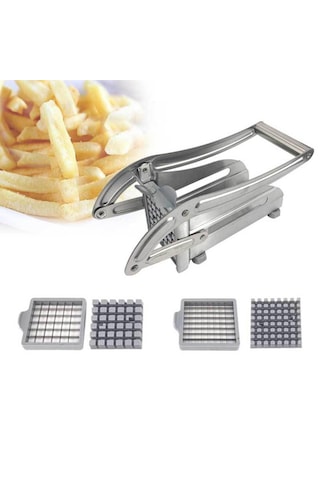 Homyl Manuel Kızartma Kesici 2 Adet Fransız Patates Peynir İçerir Gümüş