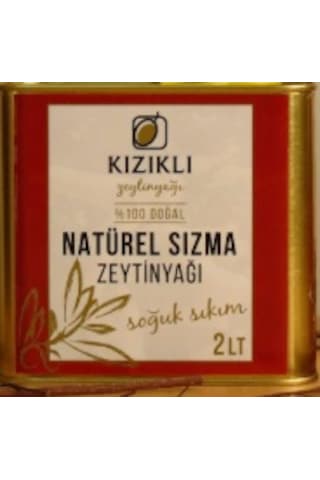 Kızıklı Soğuk Sıkım Naturel Sızma Zeytinyağı Teneke 2 L