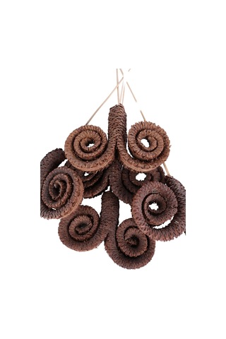 Yapay Çiçek Sitesi Kuru Çiçek Doğal Palm Ring 50 Cm 5 Adet Naturel