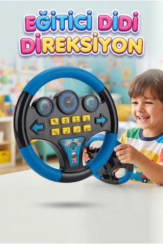 Eğitici Sesli Direksiyon Minik Sürücülerin Eğlenceli Yol Arkadaşı 09054730
