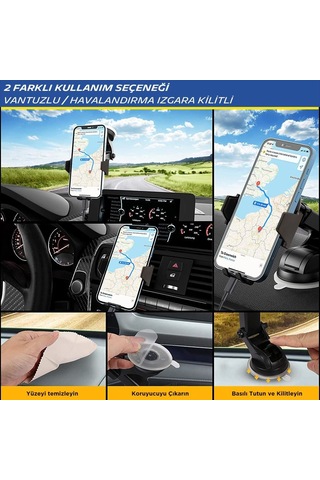 Michelin Mc33368 Wireless Telefon Şarj Cihazı Ve Dokunmatik Akıllı Telefon Tutucu Fr Mc33368 Renkli