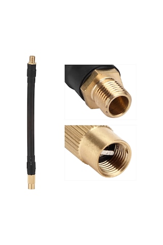 Reedark Xiaomi Elektrikli Hava Pompa Uzatma Hortumu, 90 Derece Tam Kapaklı, Otomobil Bisiklet Motosiklet İçin, Kauçuk Bakır Malzeme, 16cm