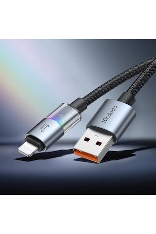 Mcdodo Ca-8170 Usb Apple iPhone Uyumlu 3a 7 Renkli Led Işıklı Şarj Data Kablosu