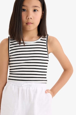 DeFacto Kız Çocuk Bisiklet Yaka Çizgili Atlet Z7814A625HSBK81 Siyah