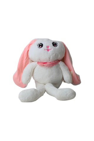İthal Kumaş Kulakları & Ayakları Uzayıp Küçülen Sevimli Tavşan Peluş Oyuncak & Uyku Arkadaşı 75 Cm. 001