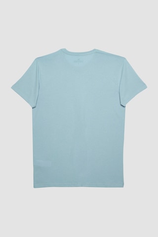 Tudors Erkek Slim Fit Dar Kesim Pamuk Yumuşak Dokulu Basic Açık Mavi Bisiklet Yaka Tişört-31787-mavi Mavi