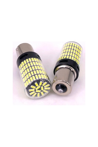 P21w 144 Ledli Ultra Parlak Geri Vites Park Ampül Tek Duy Beyaz