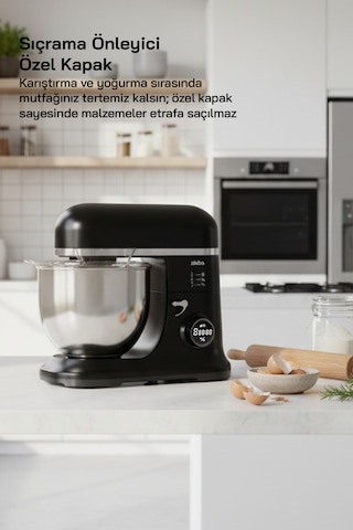 Sinbo SMX-2773 7.5 L 1500 W Dijital Ekranlı Zaman Ayarlı Stand Mikser