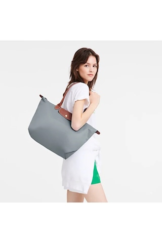 Longchamp Kadın Omuz Çantası L1899 089 Açık Gri