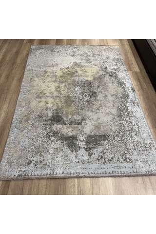 Hoom Rugs Arkaik Plz 06 Antrasit Etnik Renkli Vintage Makine Halısı Çok Renkli