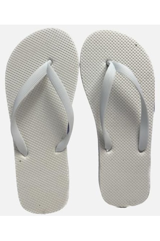 10 Adet Parmak Arası Beyaz Erkek Terlik Eva Taban 14 Mm Flip Flop 44 Numara Resimdeki Renk