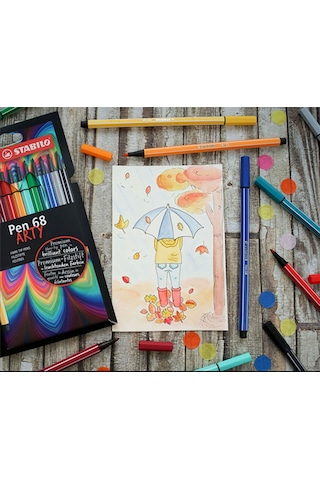 Stabilo Pen 68 Arty 18Li Fineliner Kalem 6818-1-20