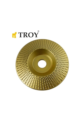 Troy 25076 Avuç Taşlama İçin Ahşap Aşındırıcı Disk, Trapezoidal, 125mm