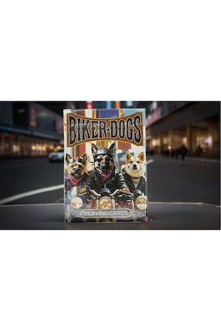 Aı Playing Cards Biker Dogs Premium Oyun Kağıdı Koleksiyonluk İskambil Kartları Destesi