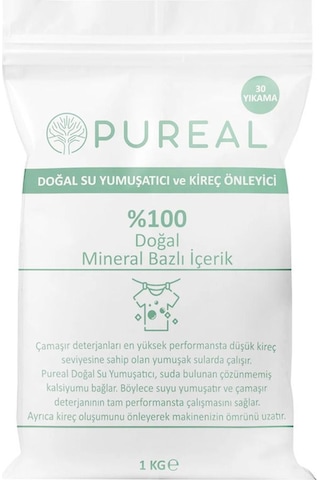 Pureal Doğal Su Yumuşatıcı Ve Kireç Önleyici 1 Kg Tekli