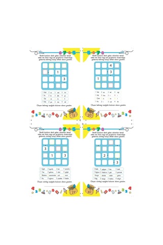 Çocuklar İçin Zeka & Dikkat Güçlendiren FUTOSHİKİ Kolay Seviye-Yeni Nesil JAPON SUDOKU 7-99 Yaş