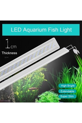 Silkroadselect A400-bw Eu-fiş Stili Led Akvaryum Aydınlatması Tatlı Su Ayarlanabilir Klipsli Balık Tanklar Için Led Lamba Aqua Bitkileri Işık Büyütür Çok Renkli