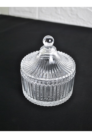 Kesme Kapaklı Cam Lüx Şekerlik