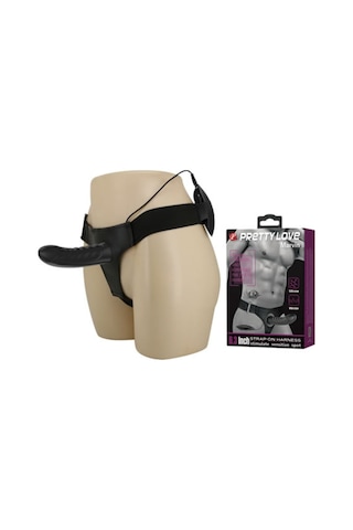 Truva Shop Pretty Love Titreşimli Içi Boş Belden Bağlamalı Zenci Strapon Penis