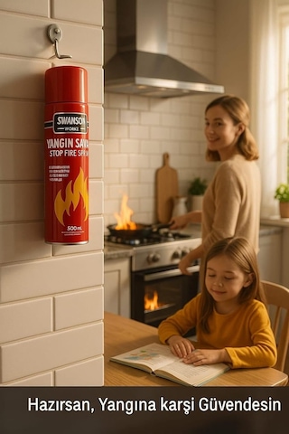 Works Yangın Savar Sprey 500 Ml Portatif,hızlı,etkili,taşınabilir Yangın Söndürücü Köpük