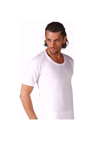 6'Lı Seher Yıldızı %100 Pamuk Erkek Fanila Kısa Kollu