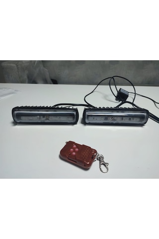 Çakar Lamba Mercekli Kumandalı 12 Modlu 12-80 Volt