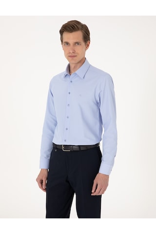 Pierre Cardin Erkek Mavi Gömlek Basic 50316742-vr036 Mavi