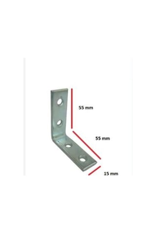 10 Adet L Demir Gönye Köşebent 15x55x55mm - Mobilya Dolap Raf Mas Metal 10 Adet L Demir Gönye Köşebent 15x55x55mm - Mobilya Dolap Raf Mas Metal