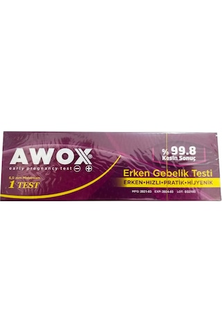 Awox V851 Erken Gebelik Testi