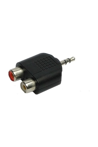 3.5 MM Stereo Erkek To 2 Rca Dişi Çevirici Aparat