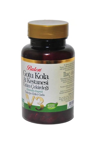 Gotu Kola At Kestanesi Üzüm Çekirdeği Ekstratı V3 60 Kapsül