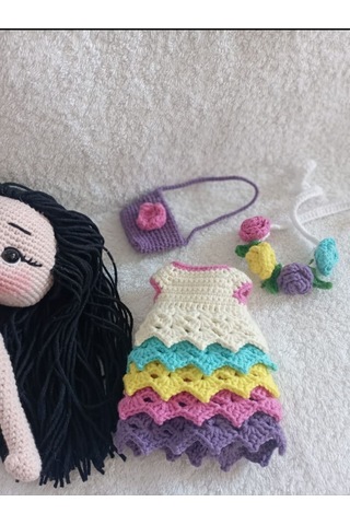 Amigurumi Derin Bebek Çok Renkli