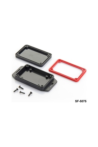 ALTINKAYA-SF-5075 IP67 Montaj Ayaklı Kırmızı Contalı Siyah Kutu