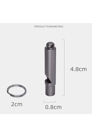 Mini Su Geçirmez Titanyum Düdük Taşınabilir Kamp Yürüyüş Düdüğü Açık Hava Edc Aracı Diğer