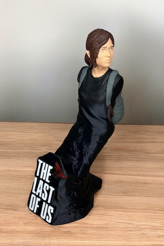 Ellie Figürlü Ps4/ps5 Kol Tutucu The Last Of Us Temalı Oyun Aksesuarı 3d Baskı Stand Haki