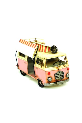 Dekoratif Metal Minibüs Çerçeveli Ve Tenteli C0239 Model-m34