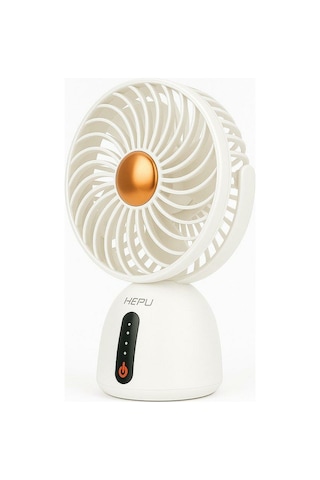 Hepu Hp-f07 Usb Şarjlı Sessiz Masaüstü Mini Fan 360 Ayarlanabilir Gövde
