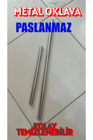 Metal Oklava Alüminyum İkili Set 40 Cm Ve 70 Cm Ebatlarında 19mm Kalınlığında