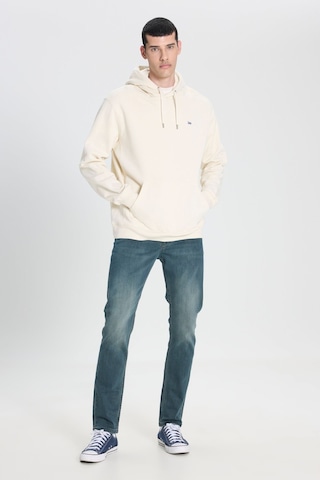 Lee Regular Fit Normal Kesim Pamuk Kapüşonlu Şardonlu Sweatshirt - L80yry Beyaz