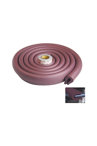 U Tipi Kauçuk Kenar  Koruyucu  - Kahverengi - 2 MT