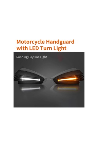 Springsun Motorcycle Universal 22mm Ppl护手罩 Led转向信号灯 防摔防风防水 多色可选