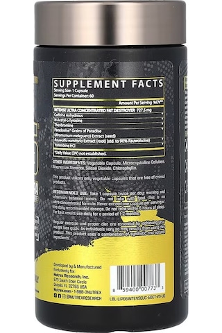 Lipo6 İntense Ultra Concentrate 60 Caps