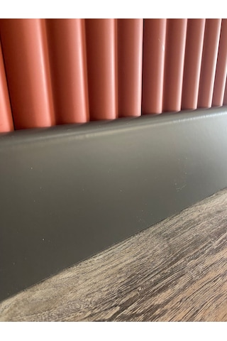 10 Cm Düz Antrasit Pvc Kaplama Parke Süpürgelik