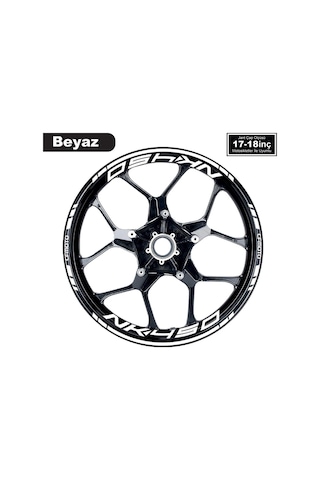 One Vıp Sale Beyaz Cfmoto 450nk Motosiklet Jant Sticker Modeli İç & Dış Takım Çok Renkli