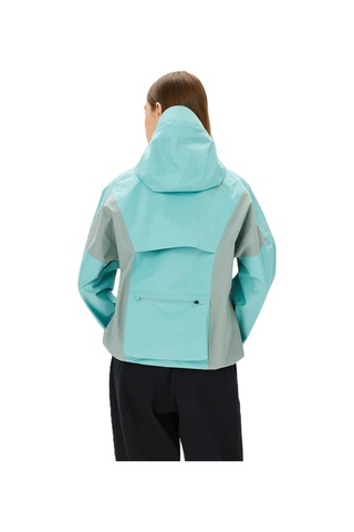 Nike Trail Gore-tex Infinium Running Jacket Yağmur Geçirmez Bol Kesim Kapüşonlu Kadın Yağmurluk Yeşil Krem